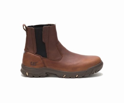 Caterpillar Abbey Steel toe μποτακια ασφαλειασ καφε | GR-94443