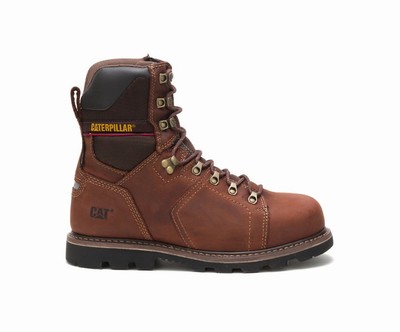 Caterpillar Alaska 2.0 8'' Thinsulate™ Steel toe μποτακια αδιαβροχα καφε | GR-67716