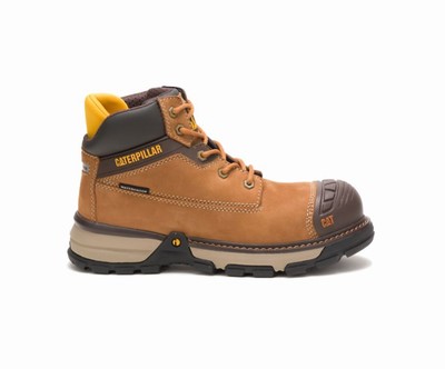 Caterpillar Excavator Superlite αδιαβροχα Carbon Composite toe μποτακια ασφαλειασ καφε | GR-38863