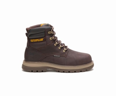 Caterpillar Fairbanks 6'' αδιαβροχα Steel toe μποτακια ασφαλειασ σοκολάτα | GR-29253