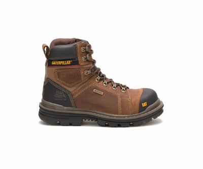 Caterpillar Hauler 6" αδιαβροχα Composite toe μποτεσ εργασιασ σκούρο Μπεζ | GR-21406