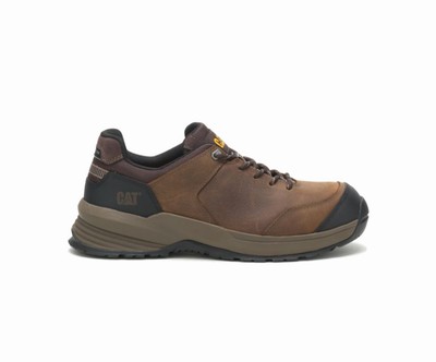 Caterpillar Streamline 2.0 δερματινα Composite toe μποτακια ασφαλειασ καφε μαυρα | GR-54598