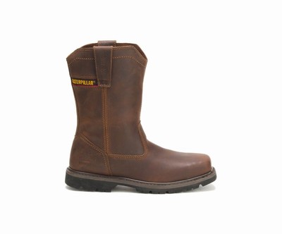 Caterpillar Wellston Pull On Steel toe μποτεσ εργασιασ σκούρο καφε | GR-86129