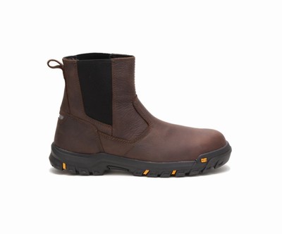 Caterpillar Wheelbase Steel toe μποτεσ εργασιασ καφε | GR-96591