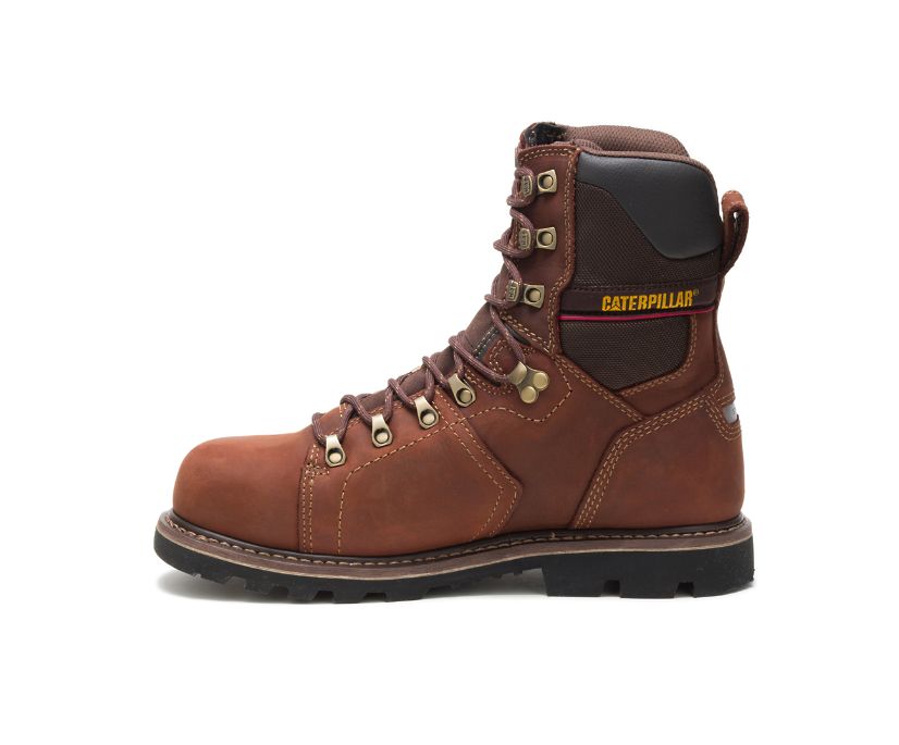 Caterpillar Alaska 2.0 8'' αδιαβροχα Thinsulate™ Steel toe μποτακια ασφαλειασ καφε | GR-44519