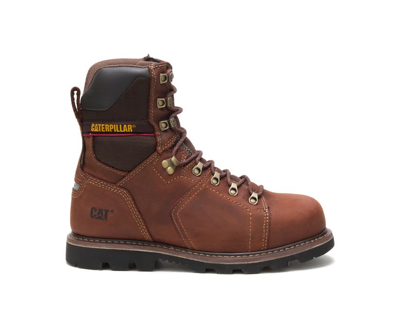 Caterpillar Alaska 2.0 8\'\' αδιαβροχα Thinsulate™ Steel toe μποτακια ασφαλειασ καφε | GR-44519