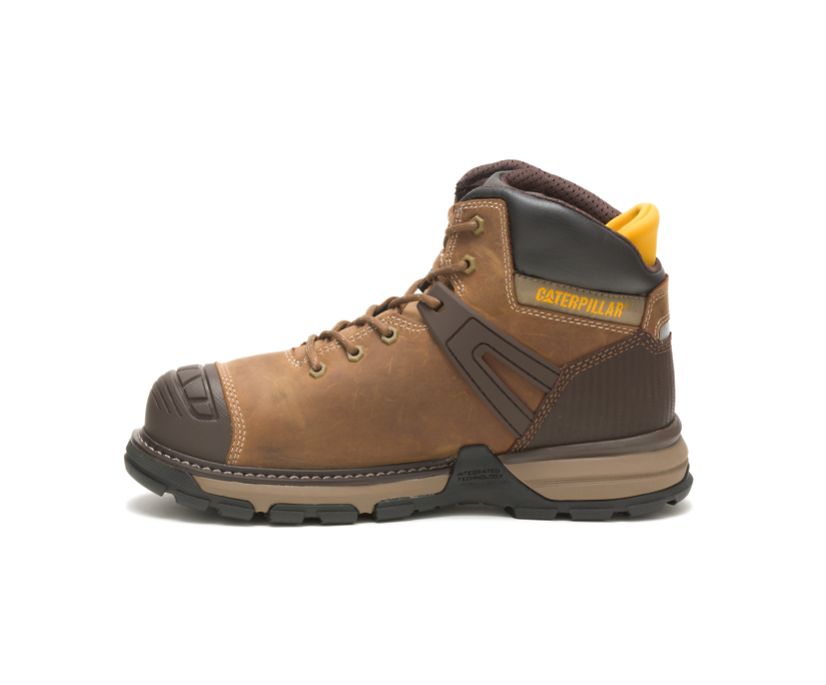 Caterpillar Excavator Superlite αδιαβροχα Soft toe μποτακια ασφαλειασ σκούρο Μπεζ | GR-87994