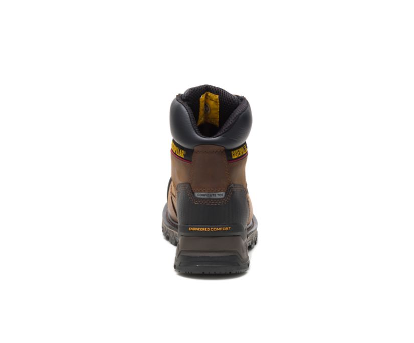 Caterpillar Excavator XL 6'' Composite toe μποτακια αδιαβροχα σκούρο καφε | GR-59938