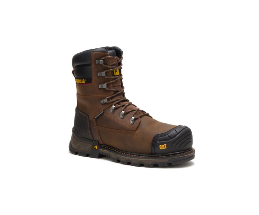 Caterpillar Excavator XL 8'' Thinsulate™ Composite toe μποτακια αδιαβροχα σκούρο καφε | GR-49512