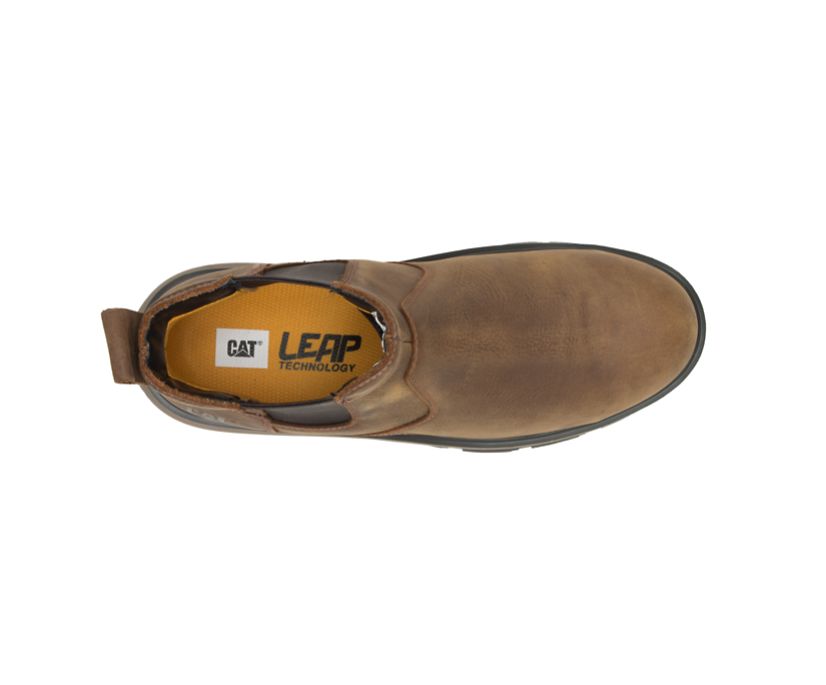 Caterpillar Exposition Chelsea Alloy toe Slip On μποτεσ καφε | GR-83333