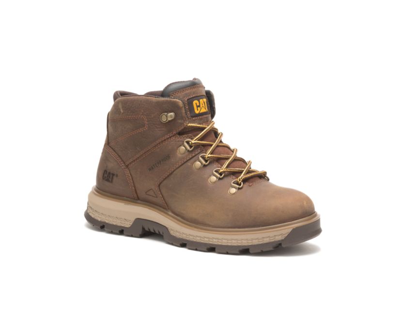 Caterpillar Exposition Hiker αδιαβροχα μποτακια ασφαλειασ καφε | GR-91526