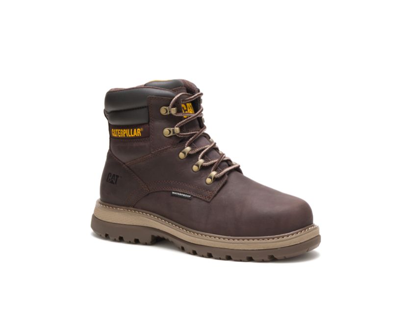 Caterpillar Fairbanks 6'' Steel toe μποτακια αδιαβροχα σοκολάτα | GR-56430