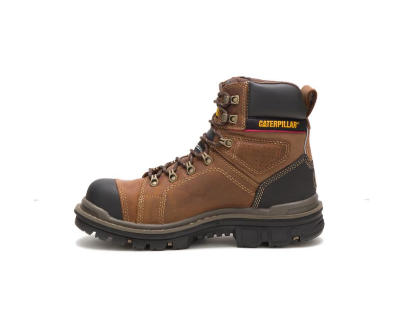 Caterpillar Hauler 6'' αδιαβροχα Composite toe μποτακια ασφαλειασ σκούρο Μπεζ | GR-44233