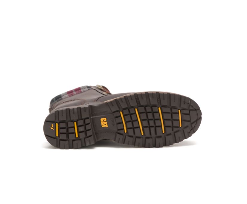 Caterpillar Kenzie Steel toe μποτακια ασφαλειασ σκούρο καφε | GR-45947