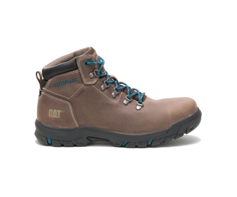 Caterpillar Mae Steel toe αδιαβροχα μποτακια ασφαλειασ σκούρο καφε | GR-16160