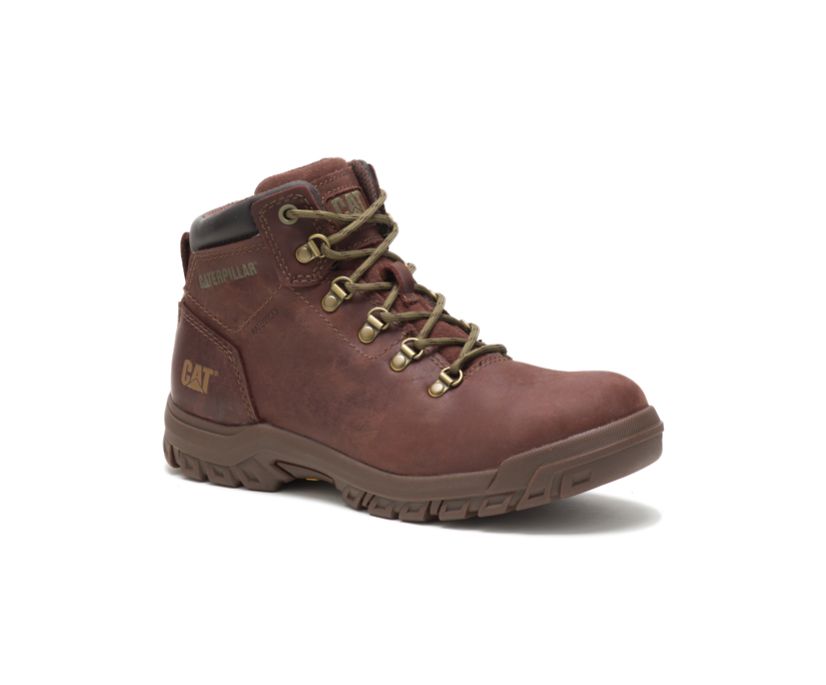 Caterpillar Mae Steel toe αδιαβροχα μποτακια ασφαλειασ καφε | GR-49435