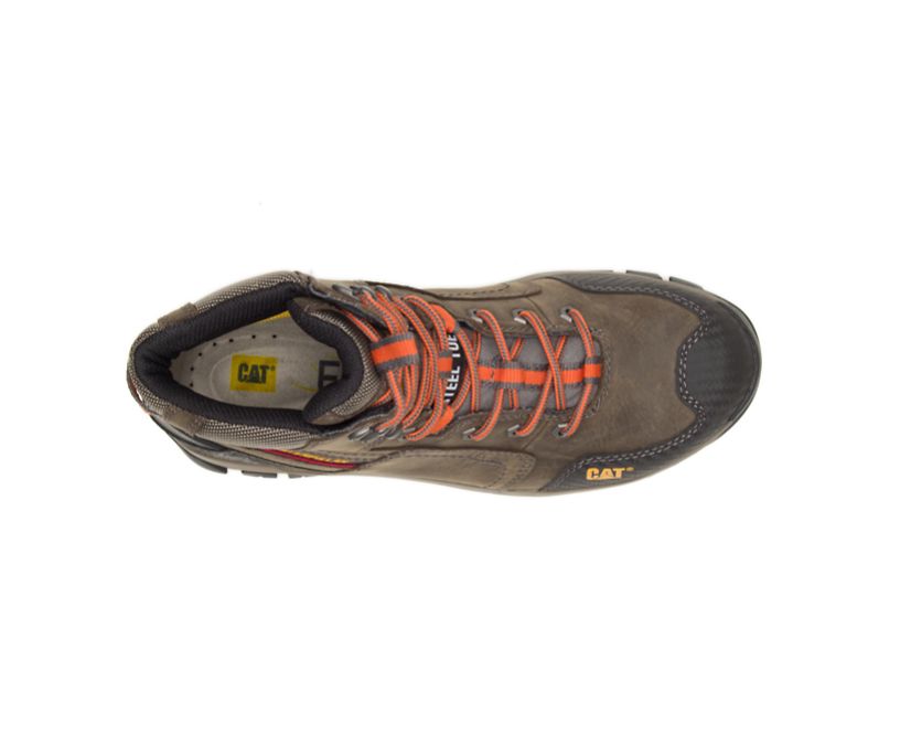 Caterpillar Navigator Mid αδιαβροχα Steel toe μποτεσ εργασιασ σκούρο γκρι | GR-99453