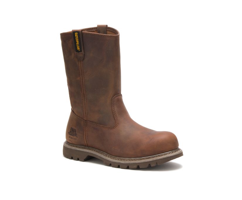 Caterpillar Revolver Steel toe Slip On μποτεσ σκούρο Μπεζ | GR-96275