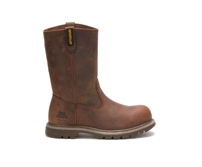 Caterpillar Revolver Steel toe Slip On μποτεσ σκούρο Μπεζ | GR-96275