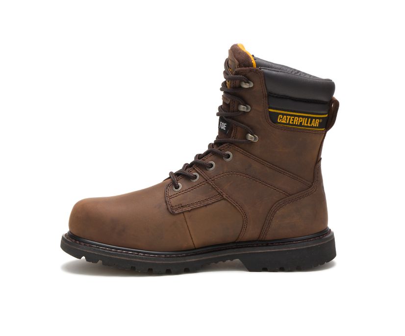 Caterpillar Salvo 8'' Steel toe Thinsulate™ μποτακια αδιαβροχα σκούρο καφε | GR-99349