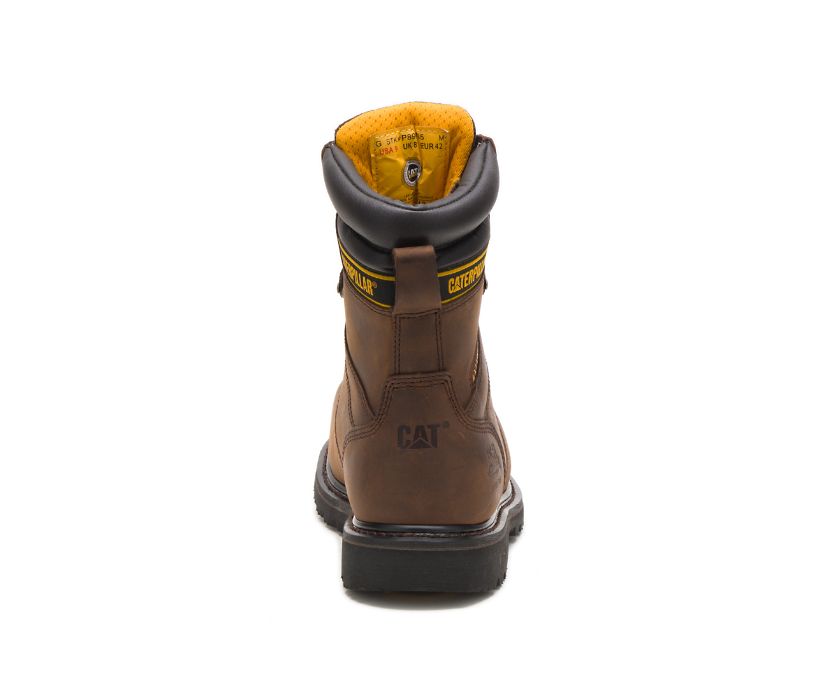 Caterpillar Salvo 8'' Steel toe Thinsulate™ μποτακια αδιαβροχα σκούρο καφε | GR-99349