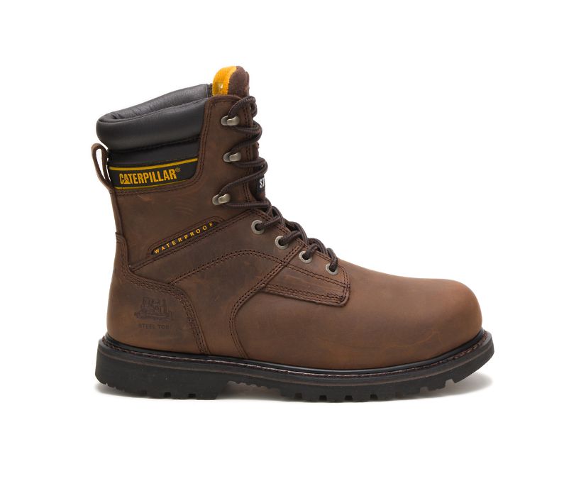 Caterpillar Salvo 8\'\' Steel toe Thinsulate™ μποτακια αδιαβροχα σκούρο καφε | GR-99349