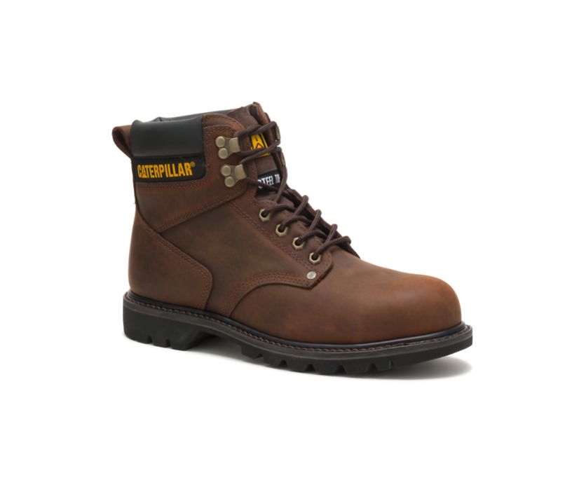 Caterpillar Second Shift Steel toe μποτακια ασφαλειασ σκούρο καφε | GR-66947