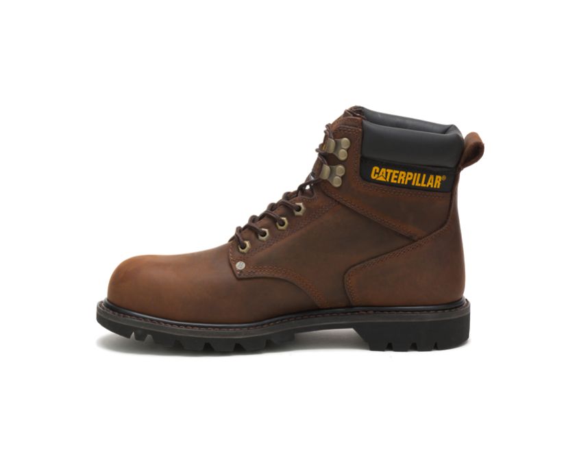 Caterpillar Second Shift Steel toe μποτακια ασφαλειασ σκούρο καφε | GR-66947