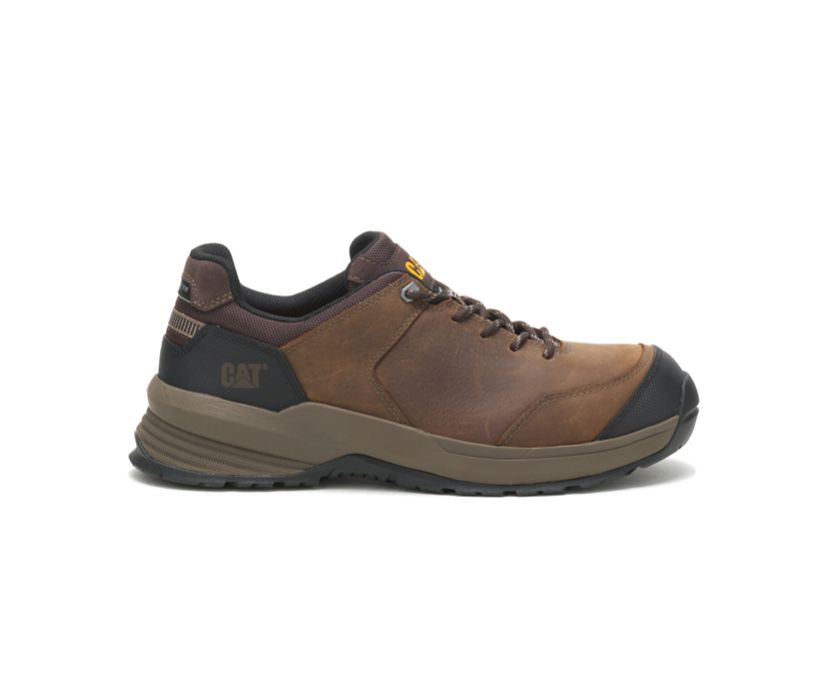 Caterpillar Streamline 2.0 δερματινα Composite toe παπουτσια εργασιασ καφε γκρι | GR-63761