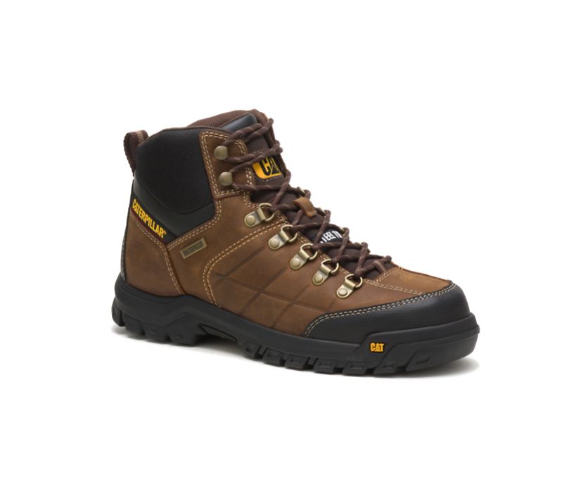 Caterpillar Threshold Steel toe μποτακια αδιαβροχα καφε | GR-61004