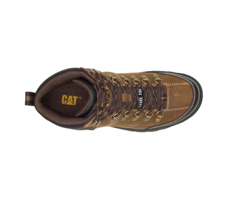 Caterpillar Threshold Steel toe μποτακια αδιαβροχα καφε | GR-61004