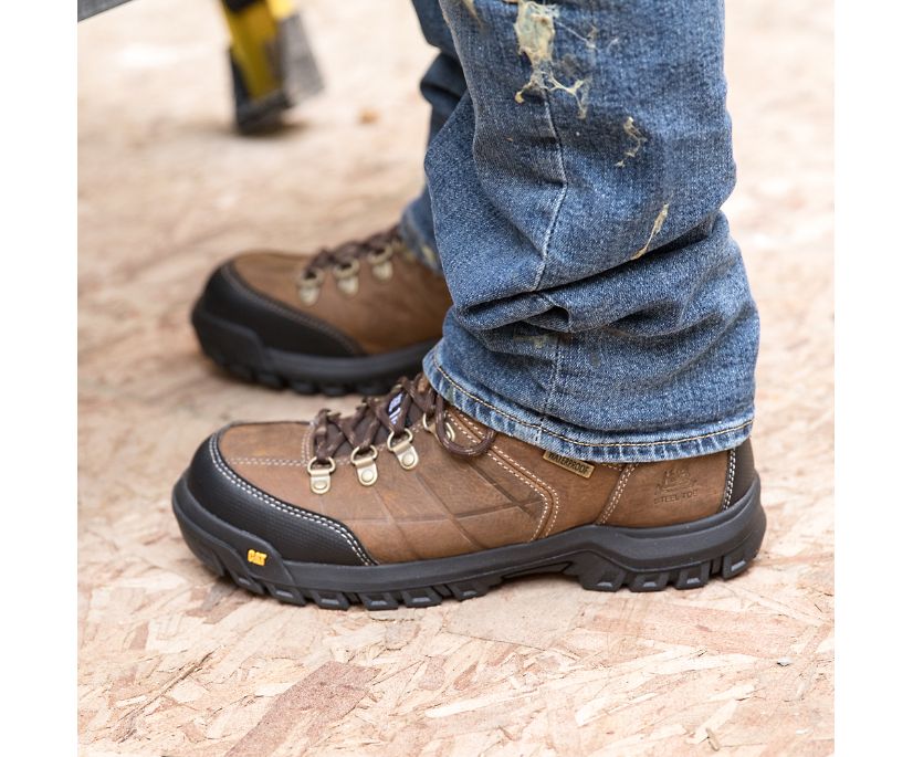 Caterpillar Threshold αδιαβροχα Steel toe μποτεσ εργασιασ καφε | GR-68919