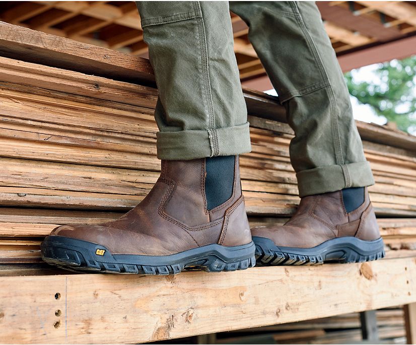 Caterpillar Wheelbase Steel toe Slip On μποτεσ καφε | GR-21763